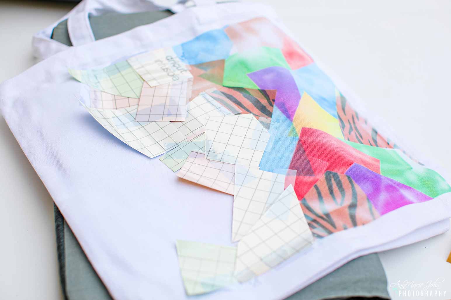 Make this tie-dye tote with infusible ink transfer sheets scraps