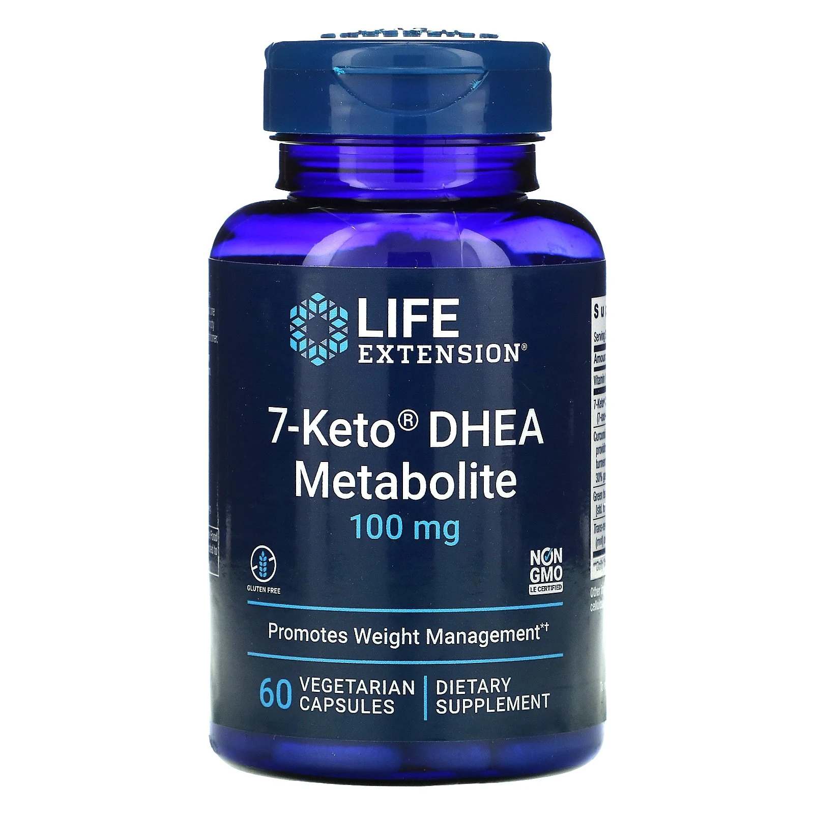 Life Extension, 7-Keto, ДГЭА, метаболит, 100 мг, 60 растительных капсул
