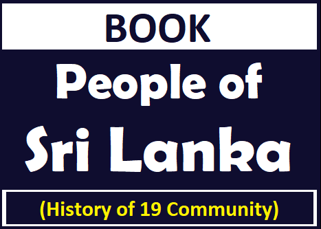 BOOK : People of Sri Lanka (Information of 19 Community)