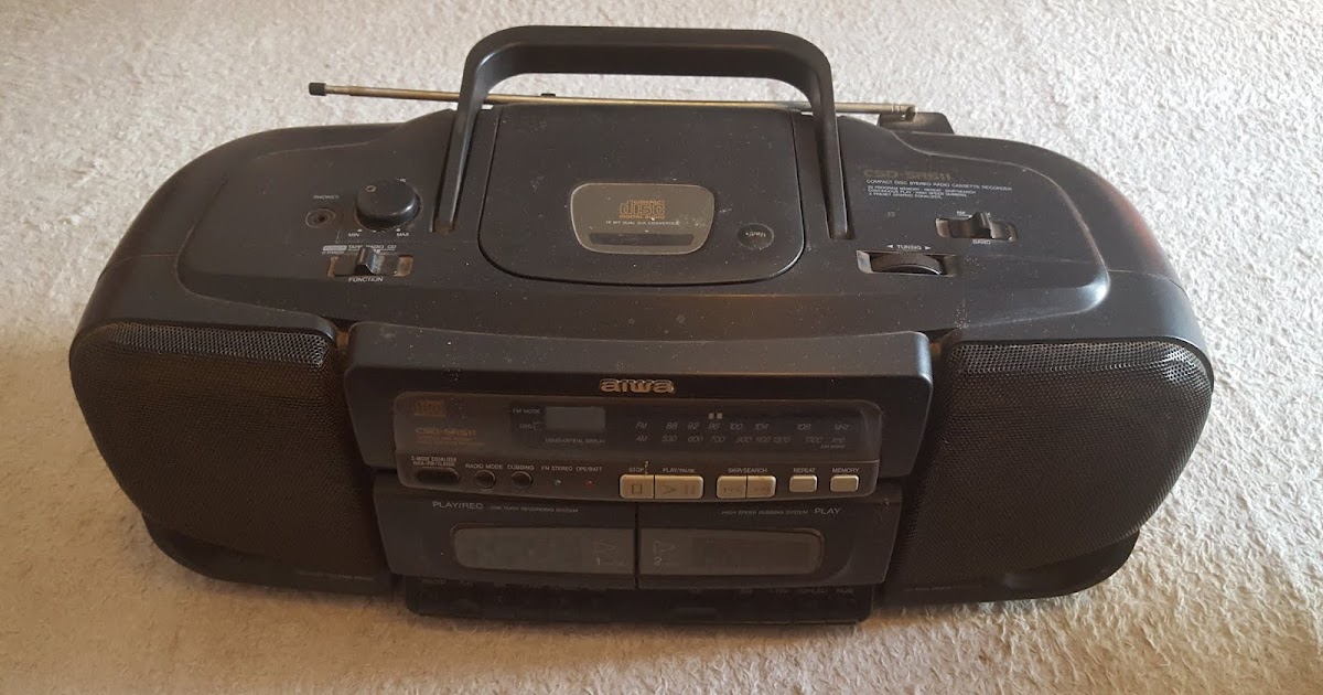 Eletrônica para Makers Som Boombox anos 90 CD Player Fita K7 e Radio