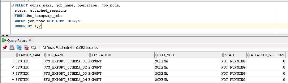 ALL ABOUT ORACLE: Kill, restart or resume datapump expdp/impdp jobs