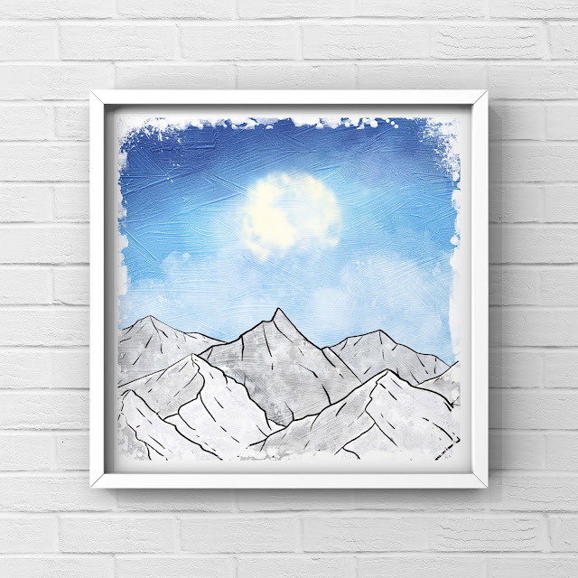 Mountain Pass by Mark Taylor Mountains, artwork, painting,