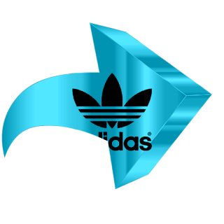 Monica Michielin Alphabets: 2-BLUE ADIDAS LOGO ALPHABET AND ICONS PNG