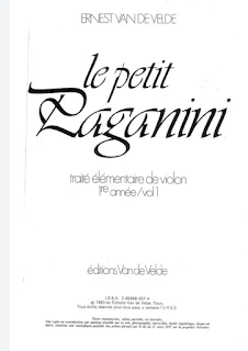 كتاب باغانيني Paganini الصغير الجزء الأول pdf لتعليم الة الكمان