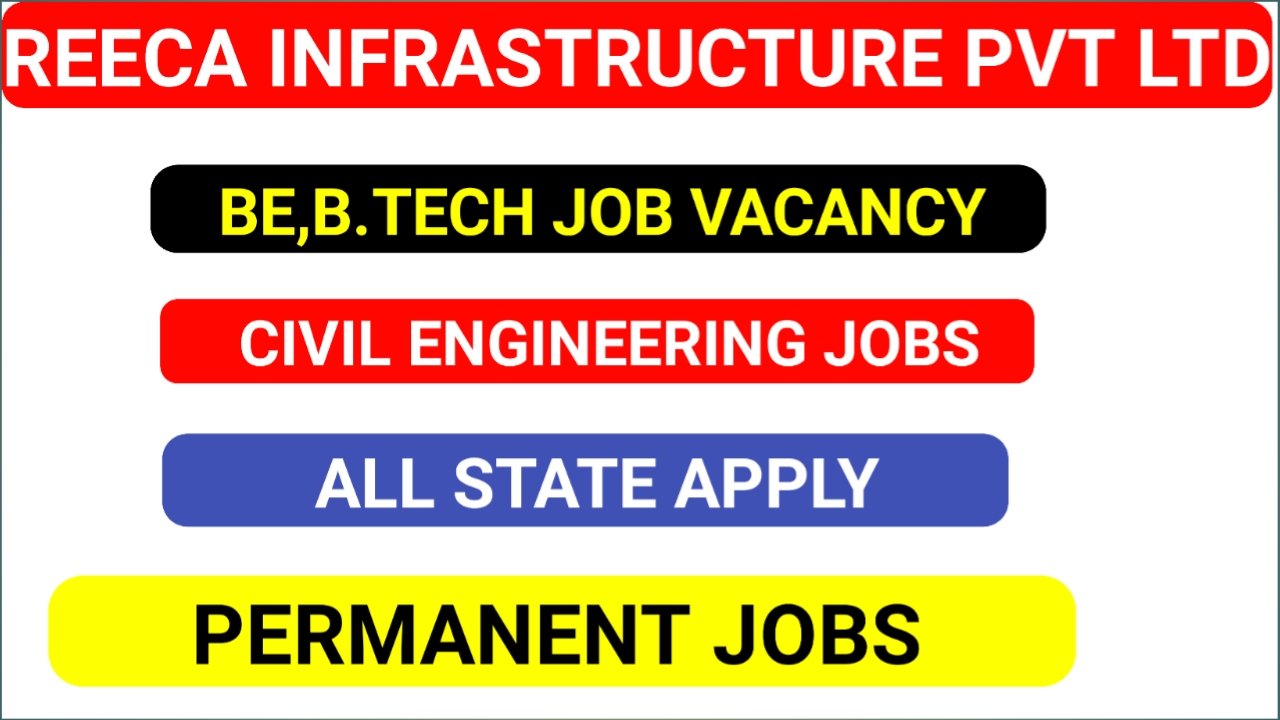 Reeca Infrastructure Pvt Ltd Recruitment 2021 Civil Engineer Vacancy