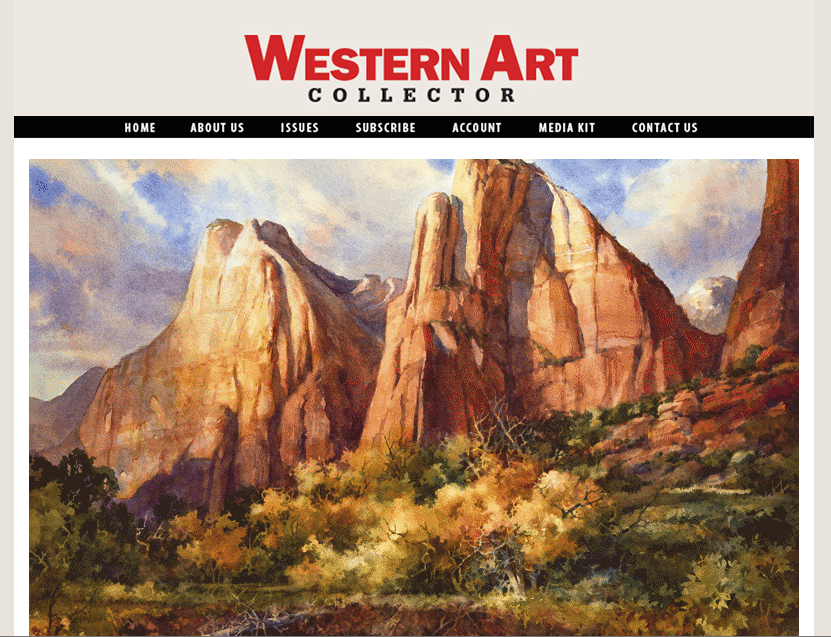 Roland Lee Travel Sketchbook Western Art Collector Magazine Features