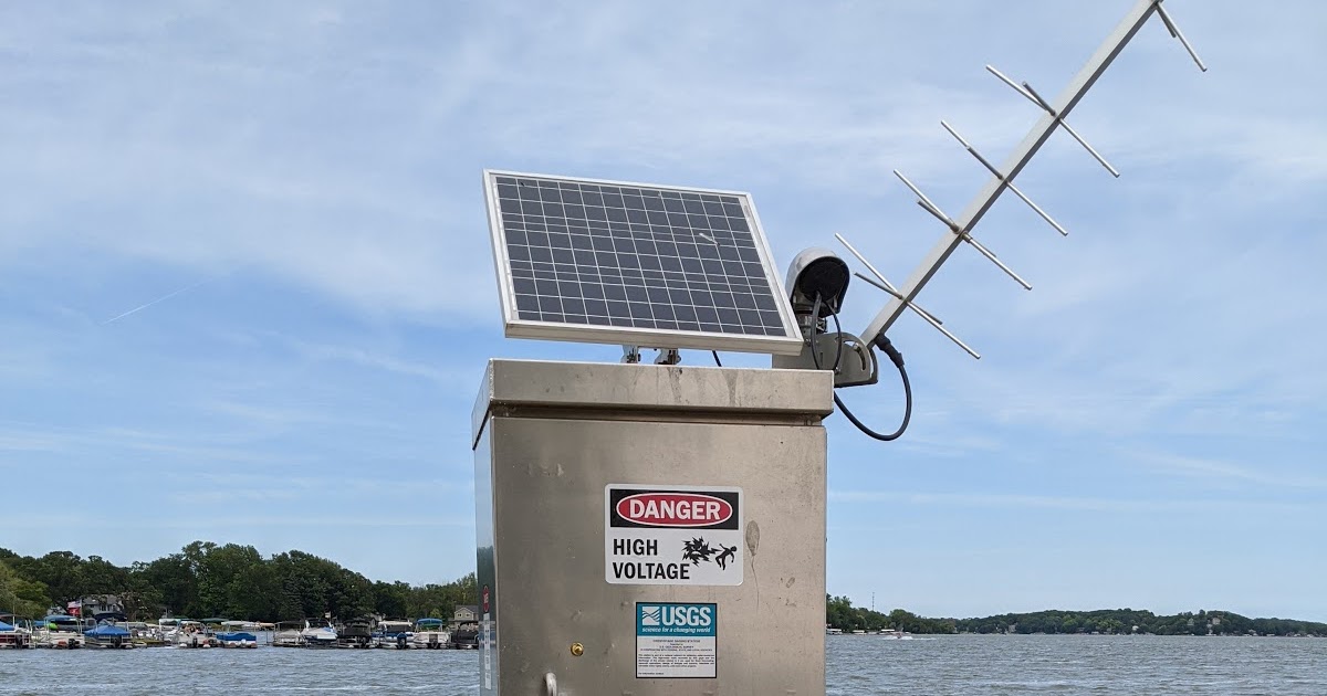 USGS CrestStage Gaging Station Elizabeth Lake, Twin Lakes, Wisconsin