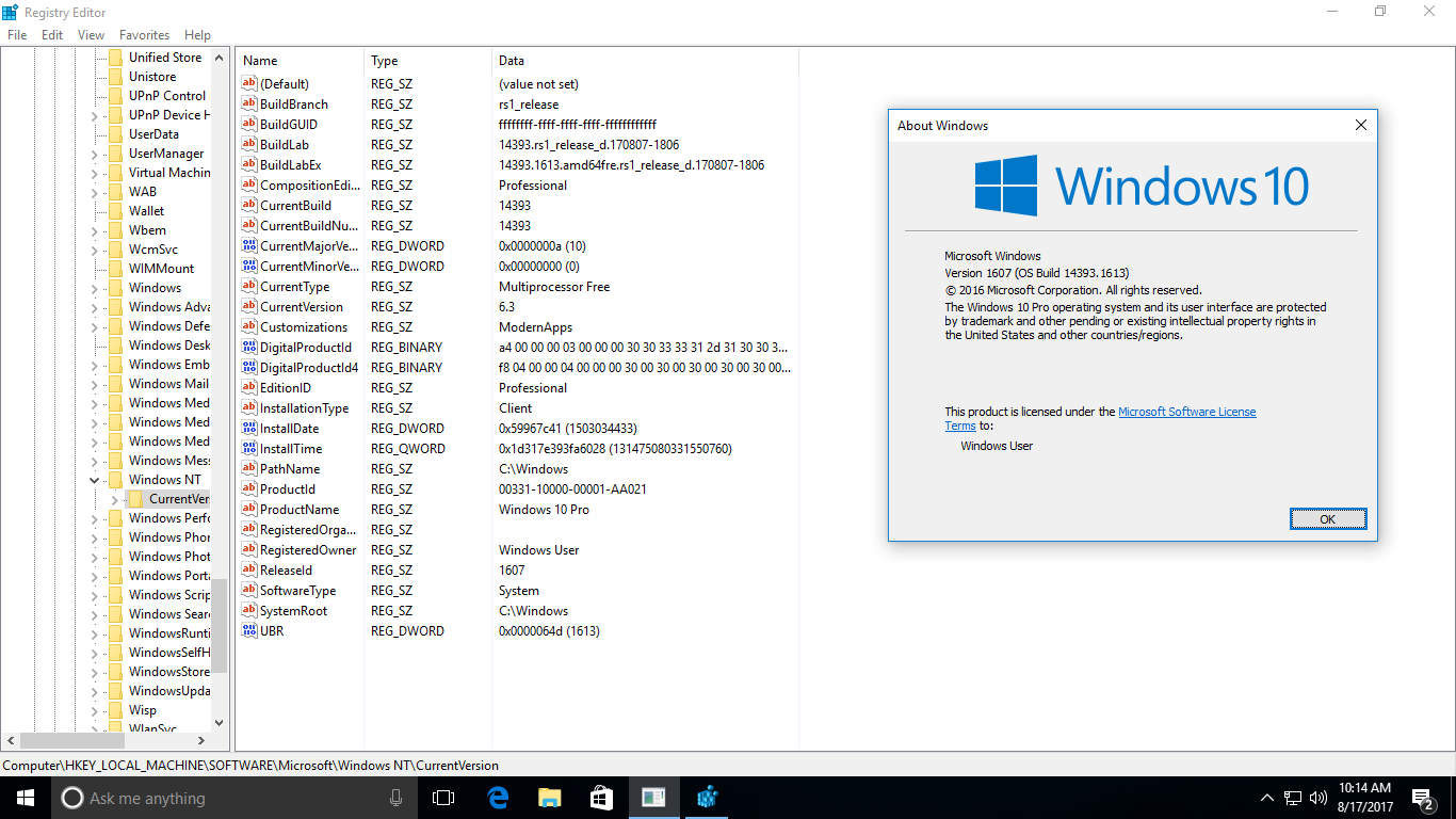 تحميل ويندوز 10 برو بتحديثات اغسطس 2017 ريدستون1 ( RS1) نواه 64 بت ايزو رابط مباشر