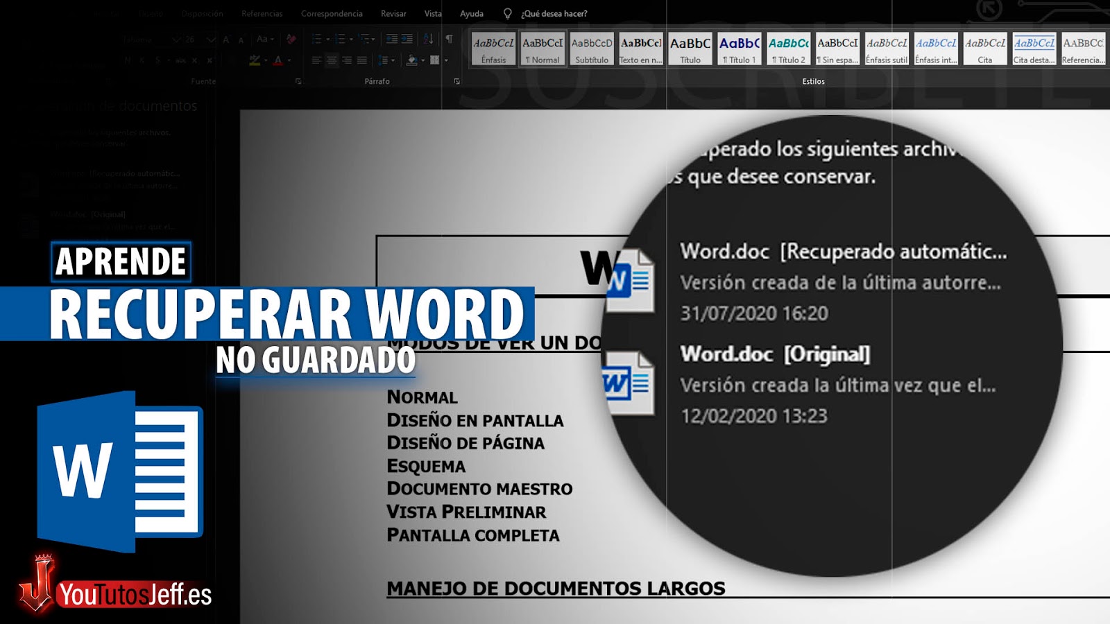 Como Recuperar Archivo Word No Guardado, Recuperar Documento Word