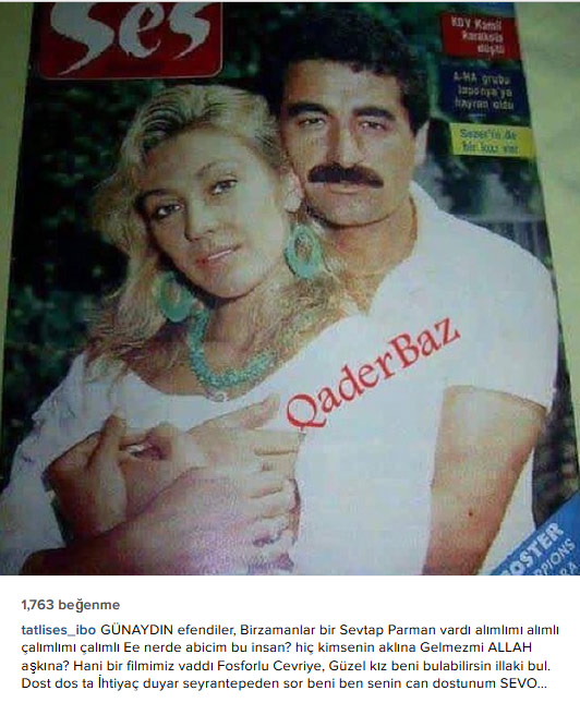 magazinbloger İbrahim Tatlıses Sevtap Parman’a seslendi