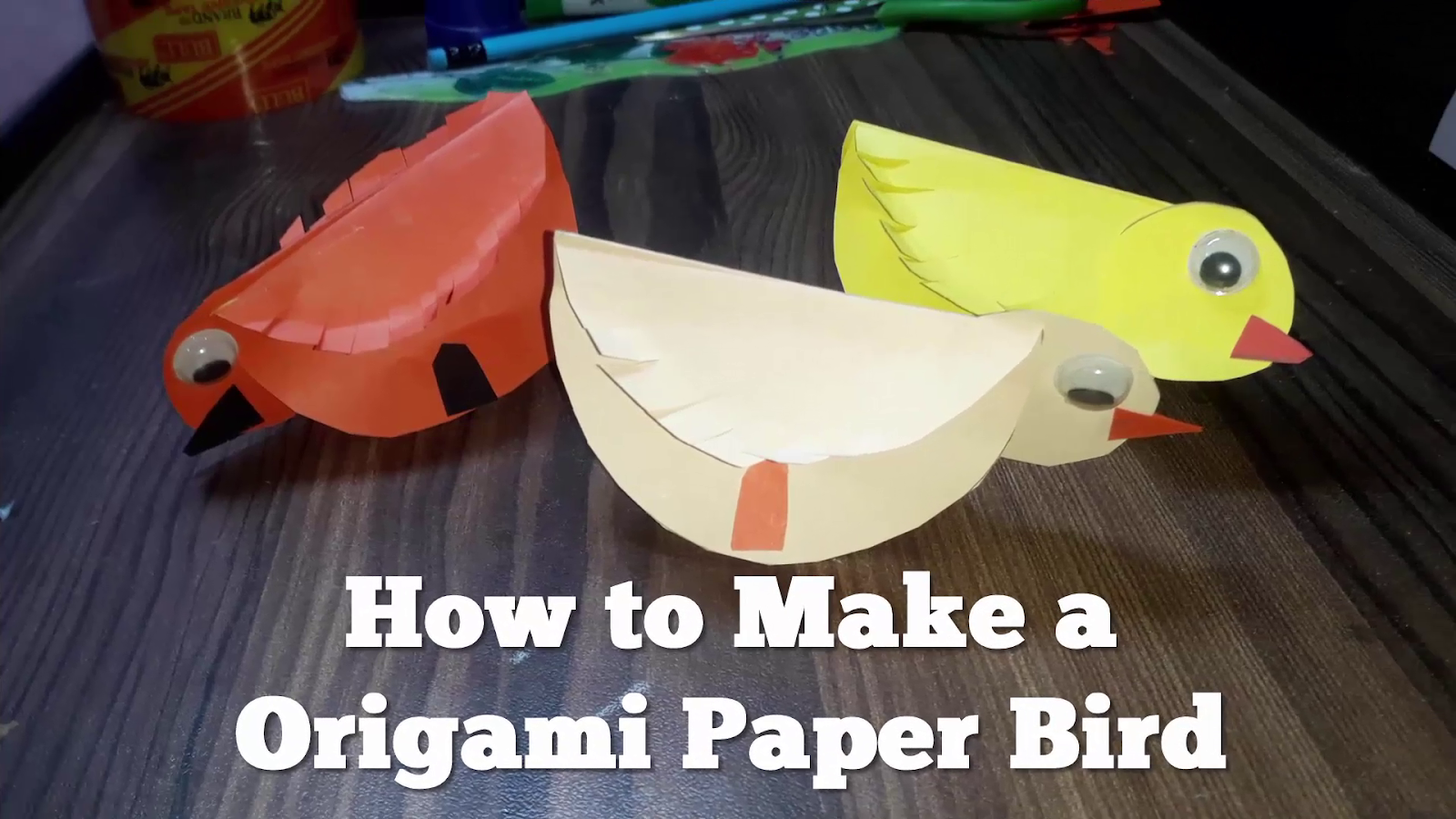 How to Make a Paper Folding Bird Easy Origami Way