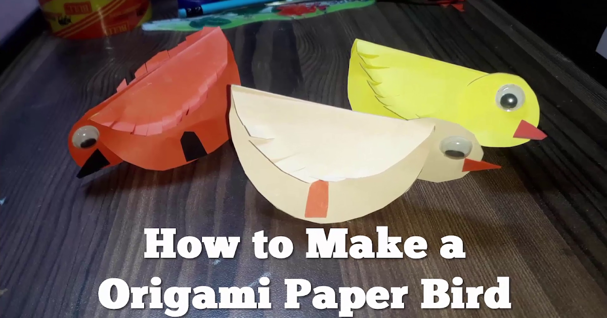 How to Make a Paper Folding Bird Easy Origami Way