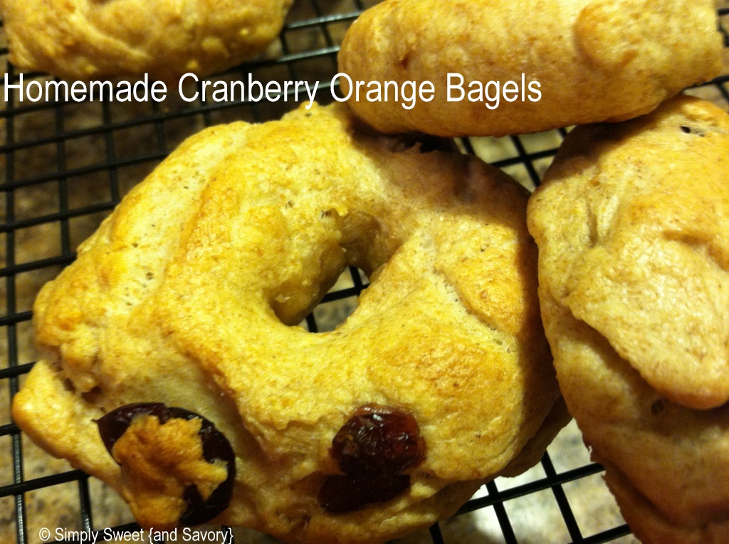 Simply Sweet {and Savory} Cranberry Orange Bagels