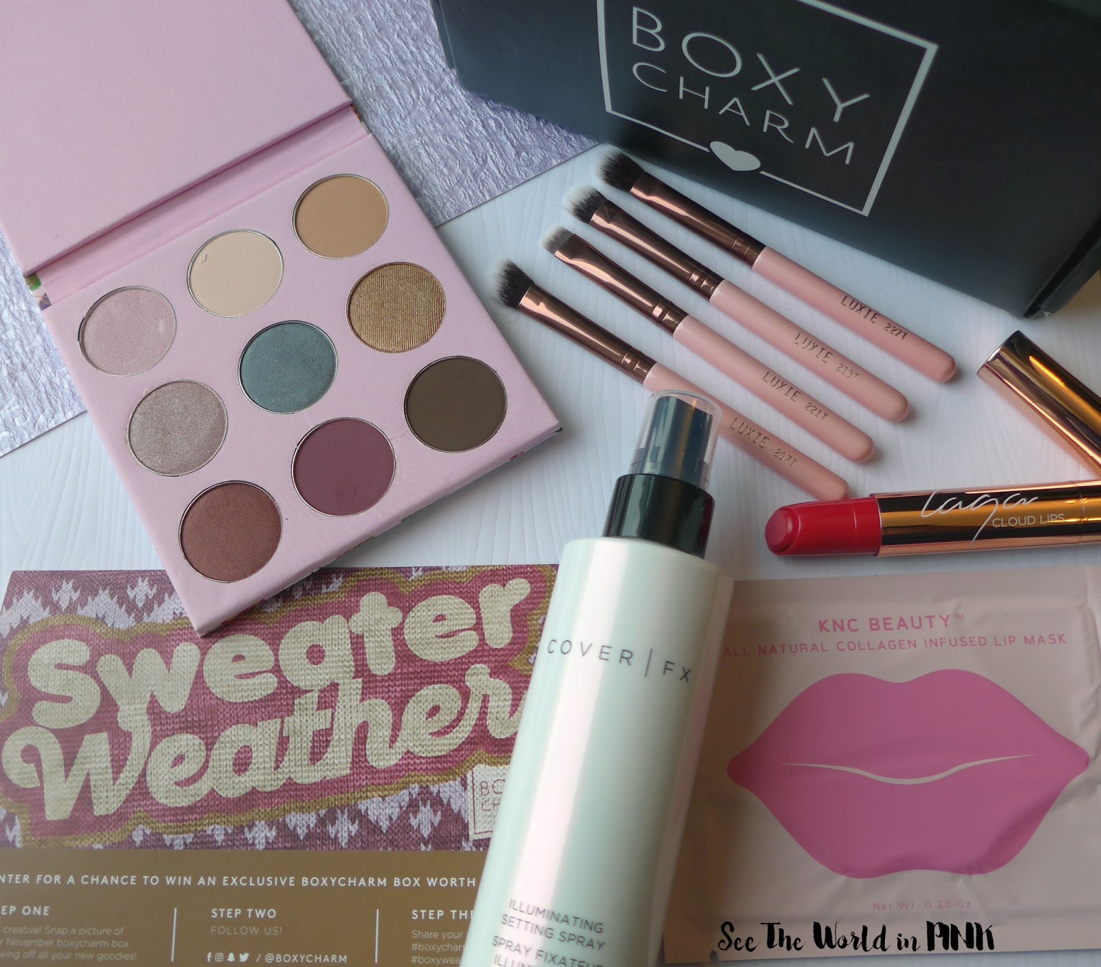 November 2017 - Boxycharm Unboxing, Swatches, Full Try-on and Review! 
