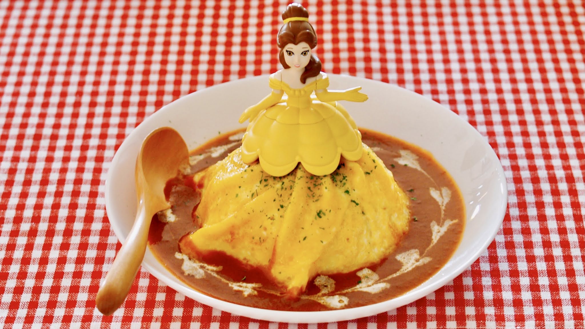 Easy Tornado Omurice (Dress De Omelette Rice with DemiGlace Sauce