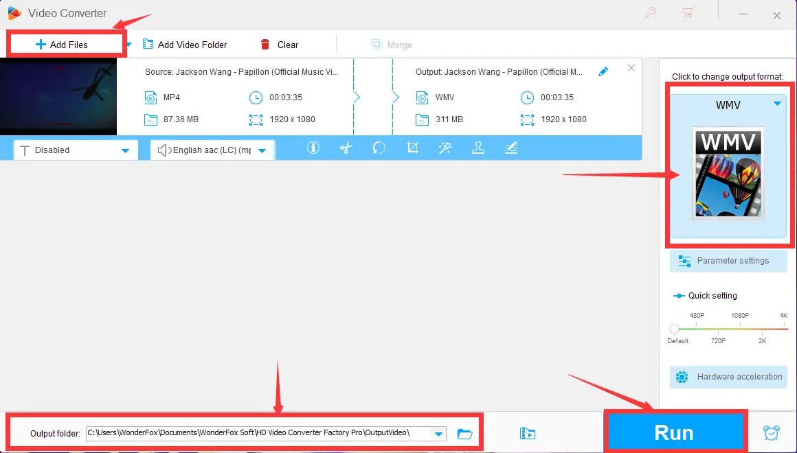 How to convert MP4 to WMV in few seconds