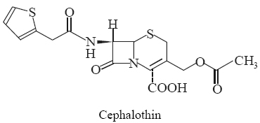 Cephalothin Synonyms Cefalotin; 7-(Thiophene-2-acetamido) cephalosporanic acid