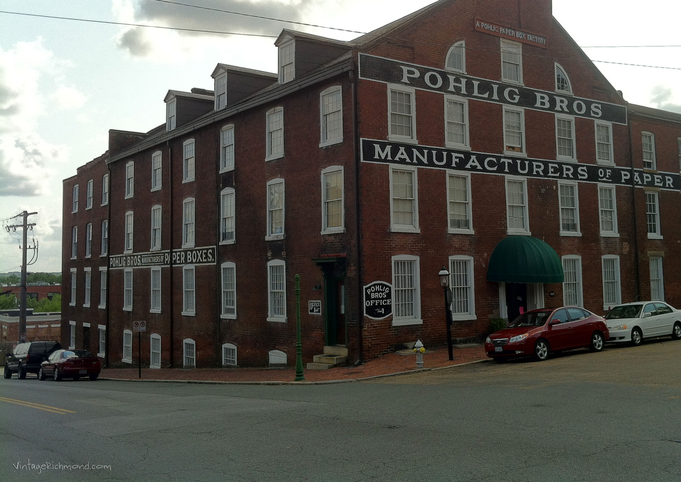 Vintage Richmond Pohlig Box Factory Before and After