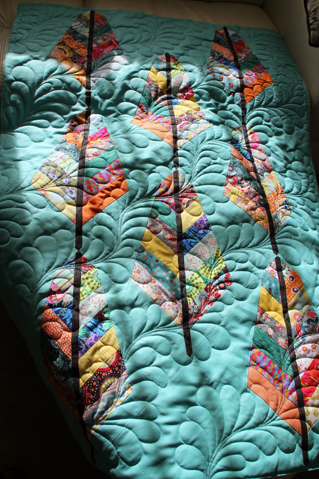 Tatyana's Quilting Studio Double Feathers quilt