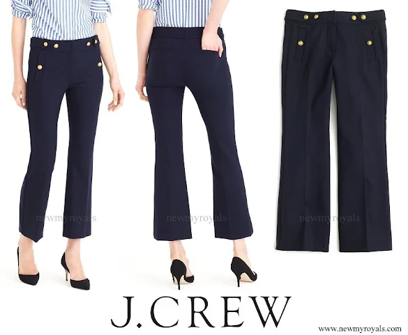 Kate Middleton wore J Crew Sailor Stretch Wool Pant