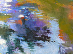 ripples water reflection abstract contemporary painting acrylic nature artist cleary melody oregon paintings artists landscape waterscape painters quotes daily