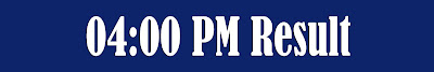 Dear Lottery Result 04:00 PM Dear Lottery Result 04:00 PM