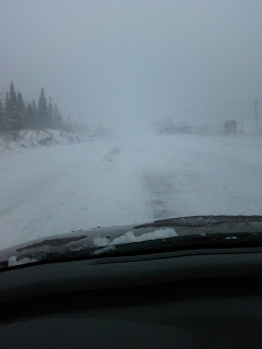 snowy road