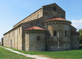 The Basilica of San Piero a Grado occupies the site where Porto Pisano once stood as the port of Pisa