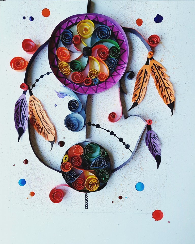 dream catcher quilling tripart touch paper quilled dreamcatcher dream catcher quilling tripart touch paper quilled dreamcatcher