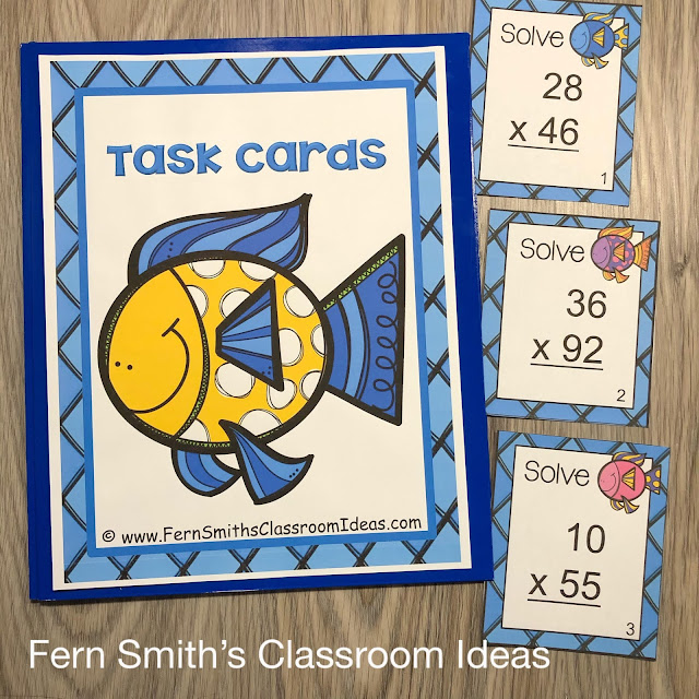 Click Here for the 2-Digit By 2-Digit Multiplication Task Cards #FernSmithsClassroomIdeas