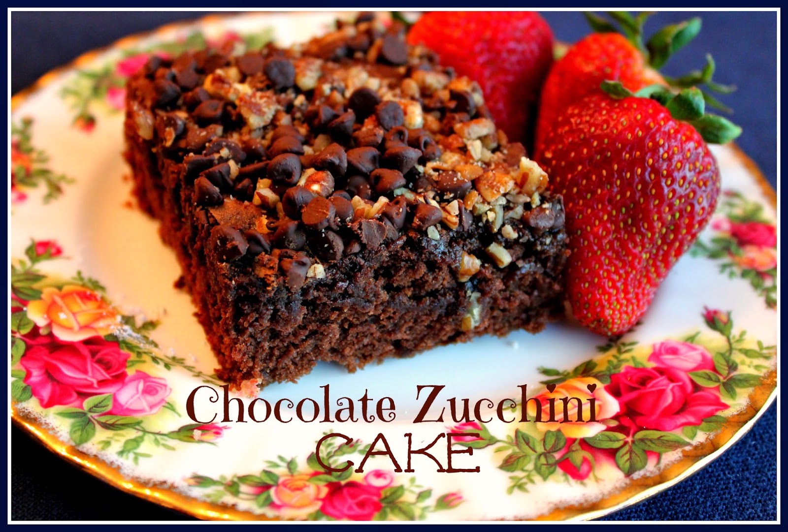 Sweet Tea and Cornbread Chocolate Zucchini Cake!