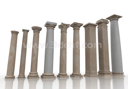 classic column 3d model