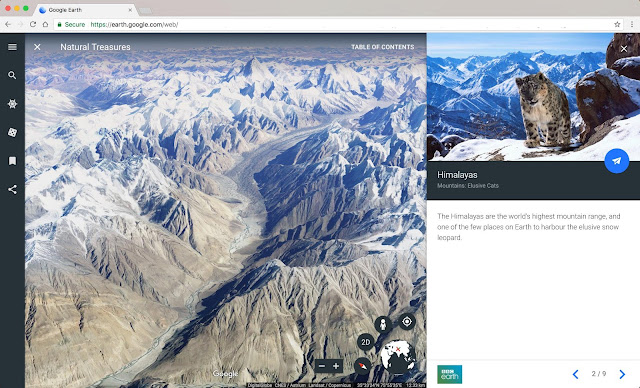 Screenshot einer Google Earth Ansicht am Desktop-PC.