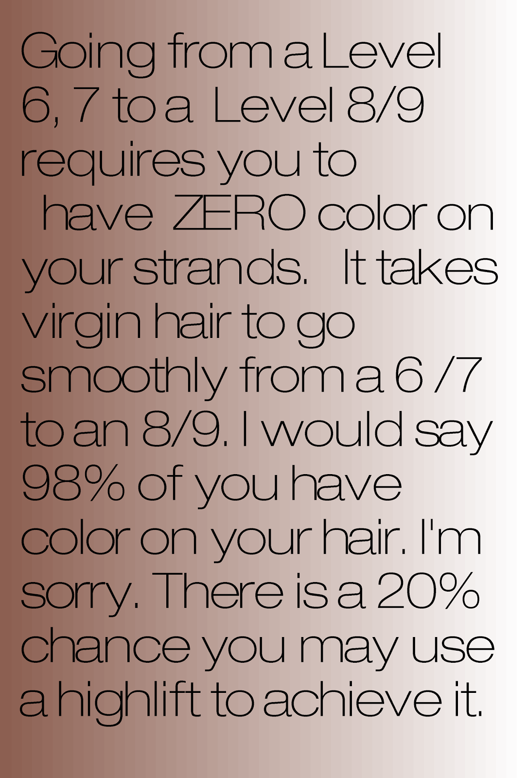 Universal System of Hair Color - From Level 6 to Level 9 ...