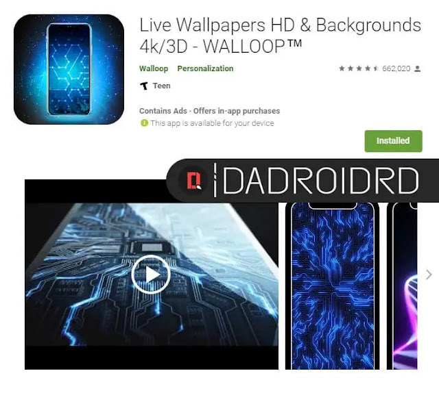 Cara pasang Live Wallpaper atau Backgorund Gambar bergerak Smartphone Android