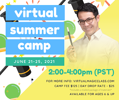 Online magic camp flyer