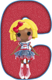 Abecedario Rojo con Lalaloopsy. Lalaloopsy Red Alphabet.