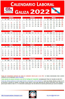 Calendario laboral 2022