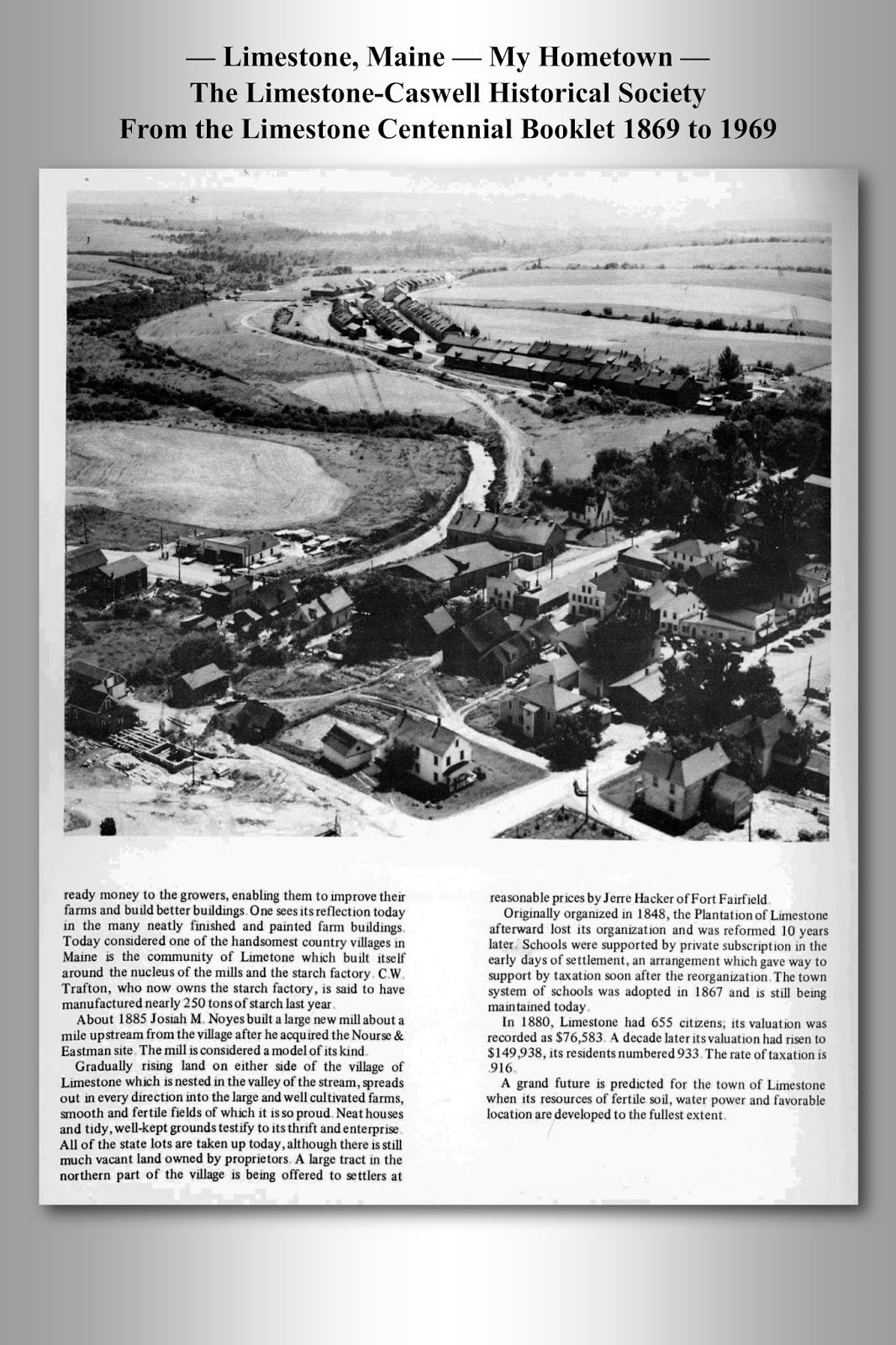 Limestone, Maine My Home Town