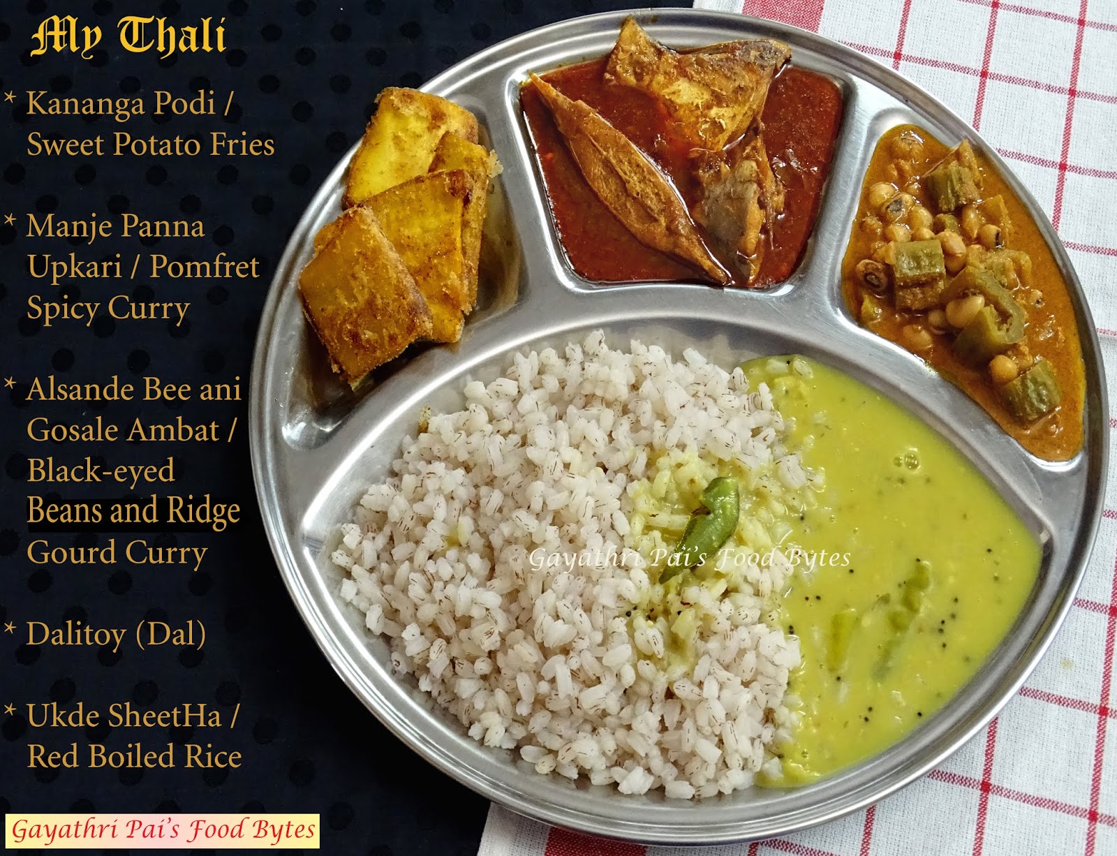 Gayathri Pai's Food Bytes: My Combo Veg-Non.Veg Thali ~ 139.