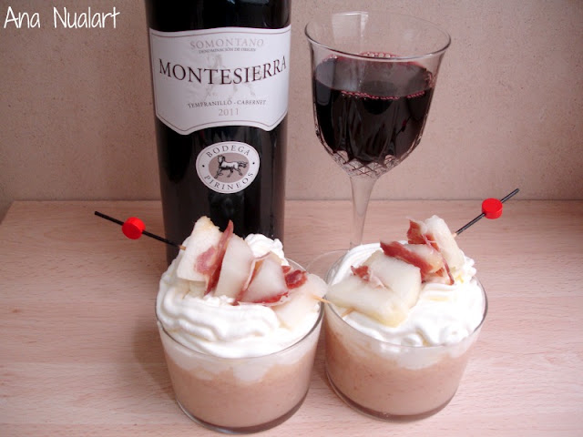  VASITOS DE CREMA DE MELÓN CON JAMÓN 