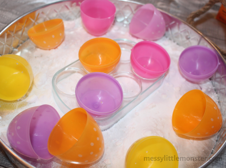 Fizzy Egg Baking Soda and Vinegar Reaction Messy Little Monster