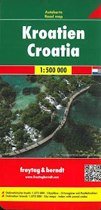 Kroatien, Autokarte 1:500.000 (freytag & berndt Auto + Freizeitkarten)