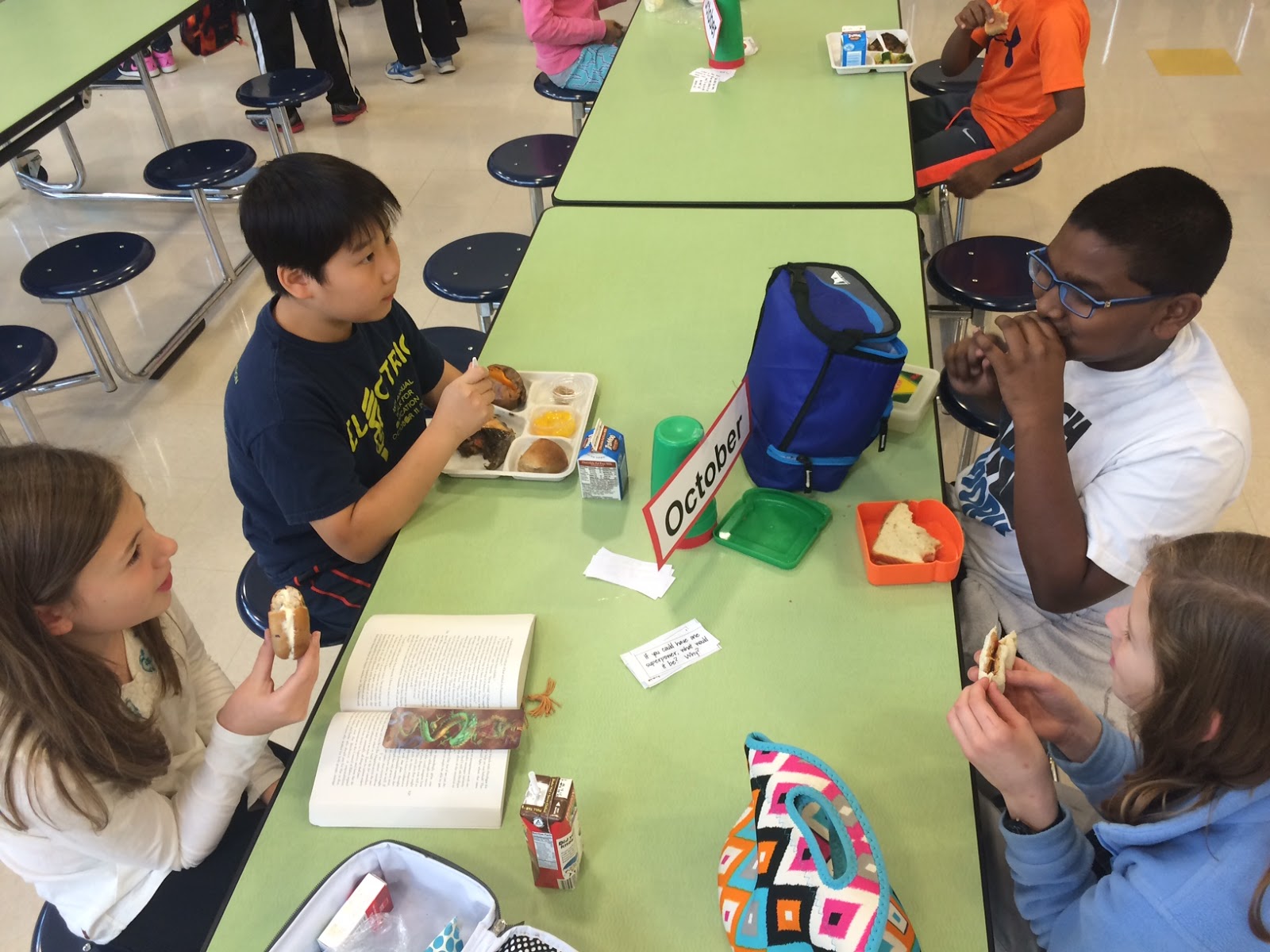 Navigator News Fifth Graders "Mix It Up" at Lunch