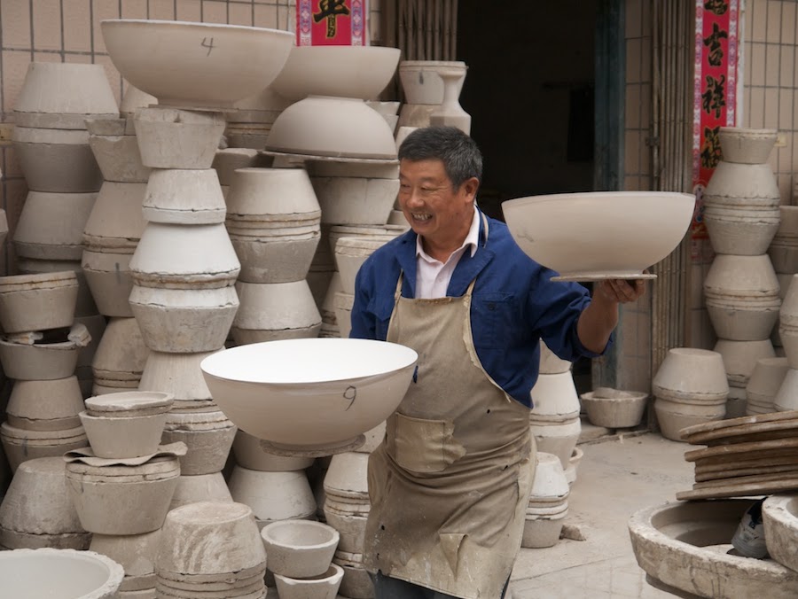 fabricación de porcelana, caolin