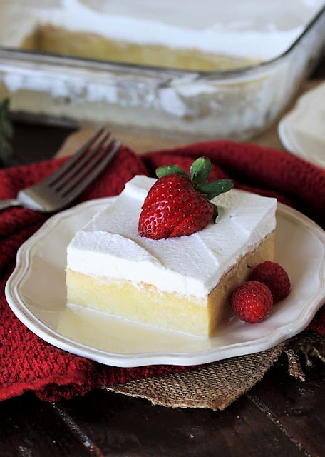 Slice of Tres Leches Cake Image