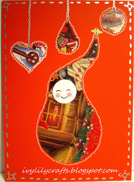 handmade christmas card itsetehty joulukortti