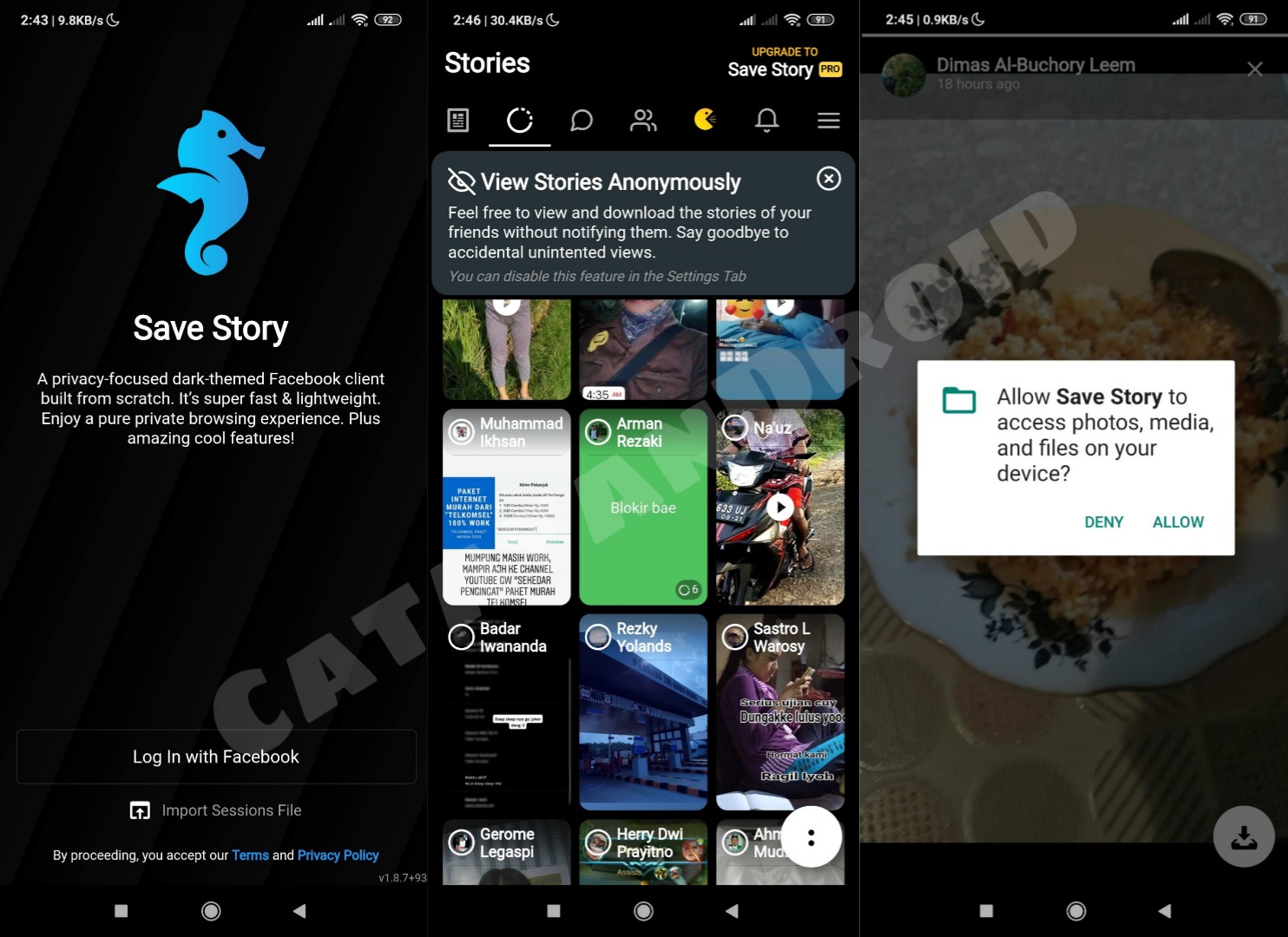 3 Cara Mengambil Foto Dan Video dari Facebook Stories Teman