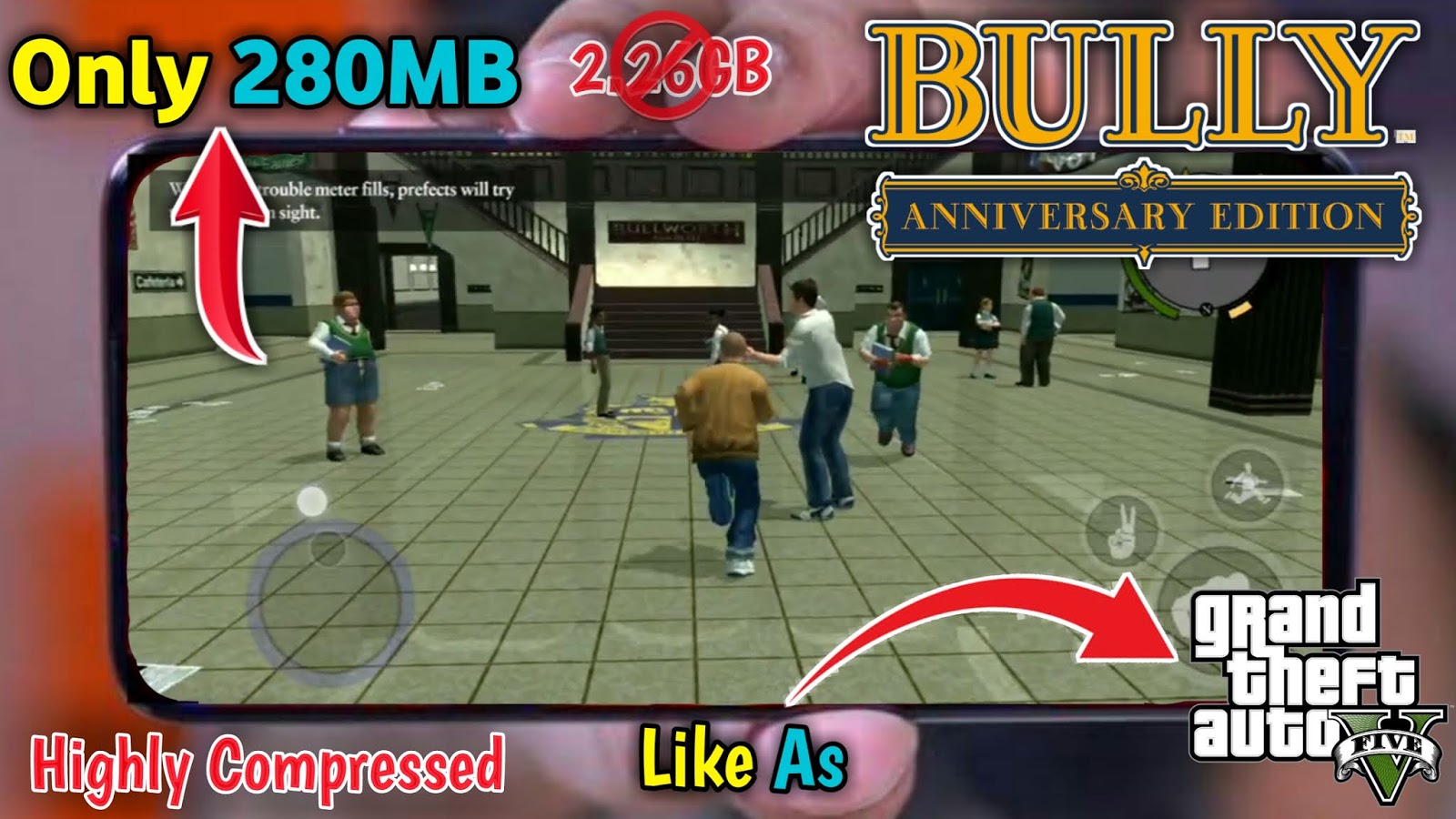 Technical Gamers - VIDEO LINK:  BULLY  Anniversary Edition [MOD MENU] CHEATS Android (Highly Compressed) Apk+Data  Download Any Android Device Hello friends mene is video me bully  anniversary edition game ka mod