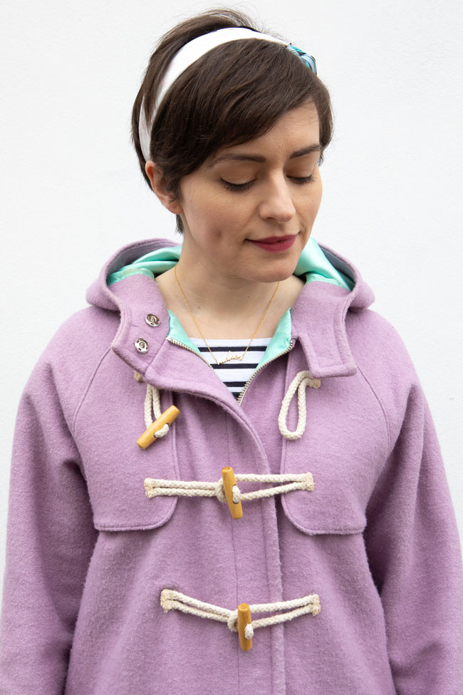 Tilly's winter Eden duffle coat - sewing pattern by Tilly and the Buttons